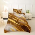 thumbnail image 2 of Homewish Gradient Watercolor Art Twin Duvet Cover,Contemporary Aesthetic Twin Bedding,Brown Gold,Light Gray Reversible,2pcs,1 Duvet Cover and 1 Pillowcase, 2 of 6