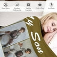 thumbnail image 3 of Custom Blanket with Photos Text Personalized Blankets for Adults-Customized Picture Blanket Throw for Dad Mom Woman Friends Couple Boyfriend Girlfriend Mom Best Friend on Fathers Mothers Day 50"X40", 3 of 6