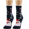 thumbnail image 2 of EQWLJWE Women Cute Christmas Vintage Printing Thicker Socks Long Sock Comfortable Socks Women's Socks Holiday Clearance, 2 of 4