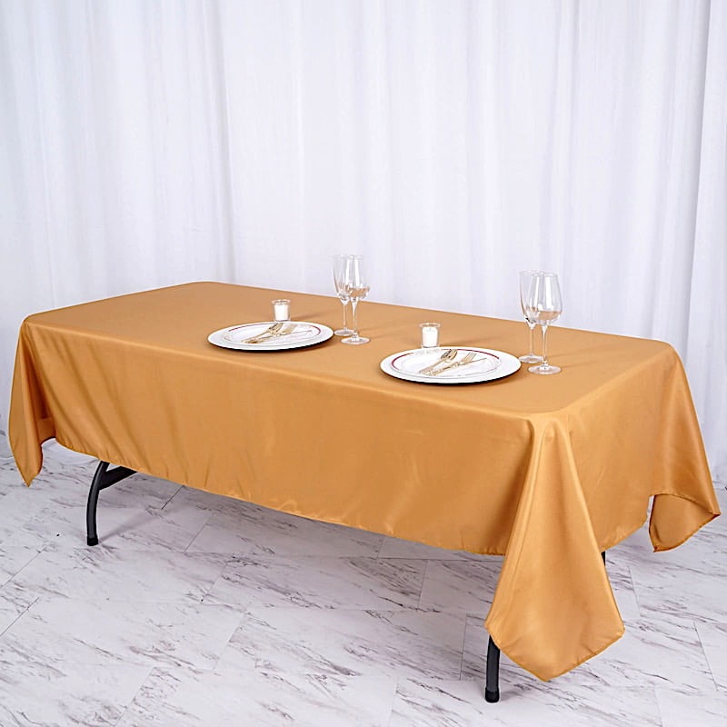 BalsaCircle 60" x 102" Rectangle Polyester Tablecloth Table Cover