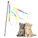 thumbnail image 4 of Juguetes interactivos para gatos, entrenamiento y ejercicio, palo de cinta arcoíris, divertido juguete. Los 60cm, 4 of 9