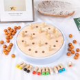 thumbnail image 3 of Wooden Memory Chess for Cognitive Development of Toddlers, Montessori Education Sensory Learning with Board Games for Preschool Children, Kindergarten Teaching Aids, Blue 2 in 1, 3 of 11