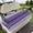 Purple, variant on Golf Cart Seat Covers for 2 Seater, Purple Ombre Stripe Soft Microfiber Cart Seat Towel Blanket, Farmhouse Striped Gradient Absorbent Breathable Non Slip Bench Seats Protector for Golf Course 51"x31"
