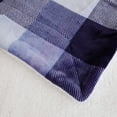 thumbnail image 3 of Buffalo Plaid Sherpa Fleece Throw Blanket, Double-Sided Checkered Super Soft Luxurious Bedding Blanket es, Blue/White Blue/White, 3 of 6
