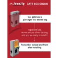 thumbnail image 4 of JOUNJIP GB2020 Caja de cerradura de puerta Caja de puerta de acero - para cerradura de combinación mecánica con doble teclado - para puertas y cercas de metal (NO para PUERTA DE ALUMINIO) - Fondo de 2, 4 of 5