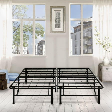 Premier 14" High Profile Platform Metal Base Foundation Bed Frame with Under-Bed Storage, Easy Assembly, Multiple Sizes