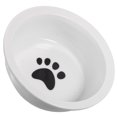 thumbnail image 4 of Shisuyan Ceramic Food Bowl For Dog Cat Food Container Paw Pattern Dog Feeding Bowl Pet Supply, 4 of 8