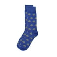 thumbnail image 7 of MeMoi Men's Alien Invasion Bamboo Blend Novelty Crew Sock - Mens - Male, 10-13, Royal Blue, 7 of 7