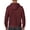 Maroon, variant on Gildan Mens Heavy Blend Full Zip Hooded Sweatshirt, S, Red