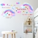 thumbnail image 1 of Calcomanías de pared de arco iris Nubes blancas Gotas de lluvia coloridas y estrellas Pegatinas de pared Bebé Guardería Niños Habitación Decoración de pared JAMW Sencillez, 1 of 5