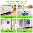 thumbnail image 3 of SUGARDAY Spin Mop and Bucket Combo with Wringer Set, Collapsible Mop and Bucket System with 5 Microfiber Pads for Household Use Floor Wall Cleaning, 3 of 7