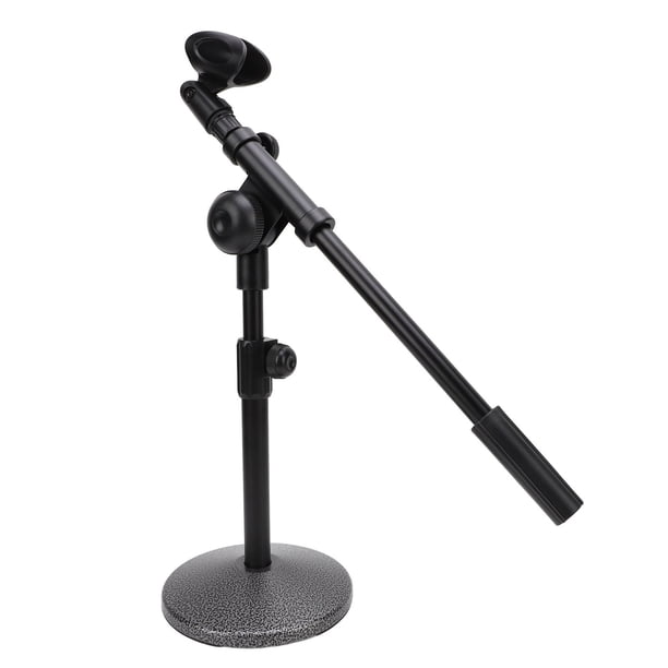 Soporte Para Micrófono De Escritorio, Base Redonda Ponderada Estable, Brazo Telescópico, Soporte Para Micrófono De Mesa, ángulo De Altura Ajustable, Evita Resbalones Para