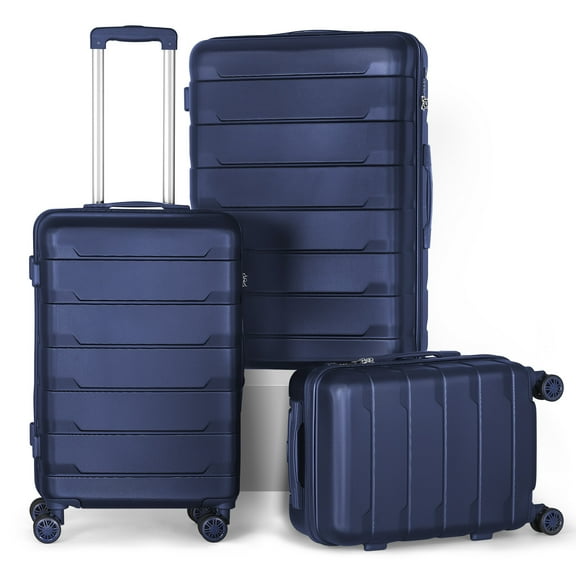 YKITRD 3Pieces Luggage Set 28 inch Suitcase Spinner Hardshell Travel Trolley w/TSA lock