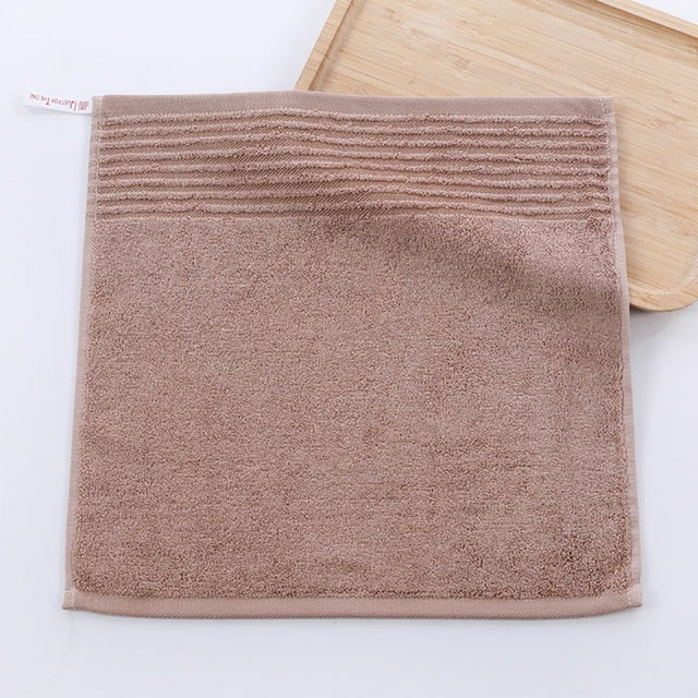 Paquete de 4 Toallas Faciales | Toallitas de Poliéster Suaves y Absorbentes | Diseño de Rayas de Color Liso | 35 X 35 Cm | Toallas Faciales de Secado Rápido para Lavarse, Bañarse, Cuidar El Cabello y