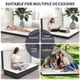 thumbnail image 7 of YRLLENSDAN 4 inch Foldable Mattress CertiPUR-US Certified Memory Foam Mattress Tri Fold Portable Mattress Topper Suitable for RV Travel Camping Guest, Full, 7 of 7