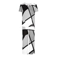 thumbnail image 1 of TIMIFIS Plus Size Scrub Set for Women Printed Summer V-Neck Scrub Top And Long Pants Nursing Uniform Jogger Suit Workwear with Pockets - Spring/Summer, 1 of 3