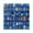 Black, variant on Geometric Style Symbols Wall Clock Square Clock Decoration Creative Clock Dual Use Black Pointer 7.78in