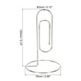 thumbnail image 2 of Uxcell Place Card Holder 4pcs Memo Clip Holder Stand Table Number Holders Paper Clip Shape, Silver 4pcs, 2 of 5
