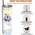 thumbnail image 5 of 20 Oz Funny Dog Print Skinny Insulated Stainless Steel Tumblers With Straw & Lid Metal Double Wall Vacuum Travel Coffee Mug Gift For Dog Lovers, 5 of 6