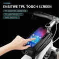 thumbnail image 3 of VICTGOAL Waterproof Bike Frame Bag, 1.7L Top Tube Bicycle Storage with Sensitive 6.8" Touchscreen Phone Holder, Large Capacity Cycling Pouch for MTB & Road Bikes, 3 of 11