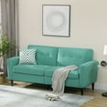 thumbnail image 2 of HOMCOM 3 Seater Sofa Upholstered Couch for Bedroom with Wood Legs, 2 of 10