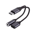 thumbnail image 2 of dianhelloya Adapter USB C to 3.5mm AUX Jack Aluminum Alloy Audio Headphone Cable for Music Black, 2 of 8