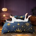 thumbnail image 3 of Homewish Boho Sun Moon Stars Bedding, Astrology Celestial Duvet Cover Full, Black Reversible 3 Pieces, 1 Duvet Cover and 2 Pillowcases, 3 of 6