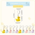 thumbnail image 2 of 20 Pcs Duck Stitch Markers Resin Crochet Stitch Marker Charms Removable Leverback Clasps Locking Stitch Marker for Knitting Weaving Sewing Jewelry Making, 2 of 6