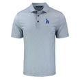 thumbnail image 2 of Men's Cutter & Buck Gray Los Angeles Dodgers Pike Eco Pebble Print Stretch Recycled Polo, 2 of 3