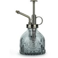 thumbnail image 1 of Regadera de vidrio de 200 ml, regadera de estilo vintage, regadera con una sola mano con bomba superior para plantas de riego de plantas de flores de jardín al aire libre en interiores (gris) JFHHH pequeña, 1 of 3
