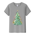 thumbnail image 2 of Lroveb Christmas Shirts for Women Plus Size Print Round Neck Short Sleeve T Shirt Top Graphic T Shirts, 2 of 5