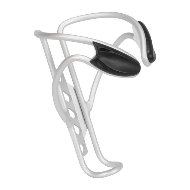 Porta anfora para bicicleta de aluminio plata
