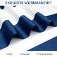 thumbnail image 7 of DriftAway Mia Stripe Room Darkening Grommet Unlined Window Curtains 54"L x 52"W Navy, 7 of 7