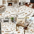 thumbnail image 5 of Area Rug for Living Room, Brown Spring Floral Non-Slip Indoor Large Carpet for Bedroom/Dining Room, Flowers Leaves Elegant Pastoral Washable Low-Profile Rectangle Floor Runner Rugs - 6 x 9 Ft, 5 of 7