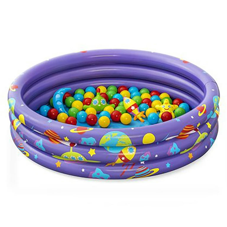 Bestway Up, In & Over Intergalactic Surprise Ball Pit with (150) 2.5 Inch  Splash and Play Balls - Exclusive Bundle Item 