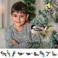 thumbnail image 2 of SLYNSHome Fake Bird Artificial Birds with Lifelike Feathered Hanging Realistic Hummingbird Model Decoration Craft Birds Ornaments for Home Garden Yard as Gift for Bird Lovers, 2 of 3