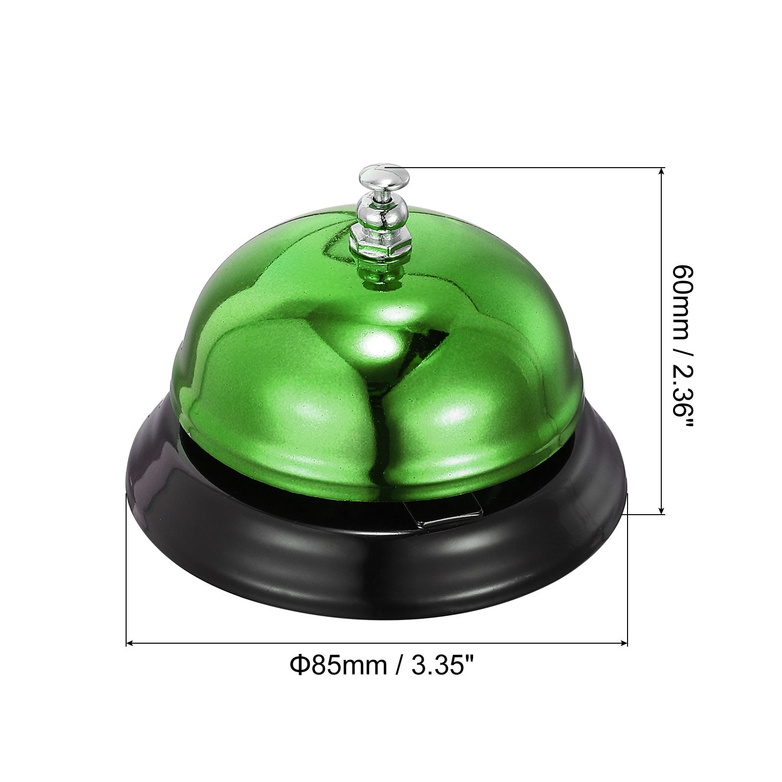 Unique Bargains Desk Dinner Bell for Restaurants and Service in Settings 85x60 mm Green