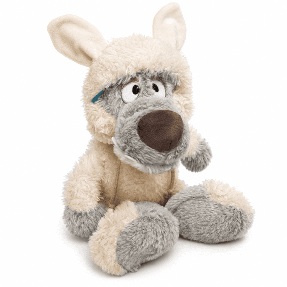 Wolf in Sheep Costume Plush Toy 13.8 Inch, Funny Wolf Stuffed Animal with Sheep Hoodie, Soft Cute Animal Plushie, Unique Plush Doll for Birthday Christmas Halloween Gift, Sofa Bed Room Decor