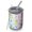 Rainbow Princess Flower, variant on 12oz Coffee Tumblers Star Princess Castle Pattern Stainless Steel Vacuum Insulated Travel Tumbler Coffee Cups Mug with Lid and Straw with Cleaning Brush for Cold & Hot Drinks