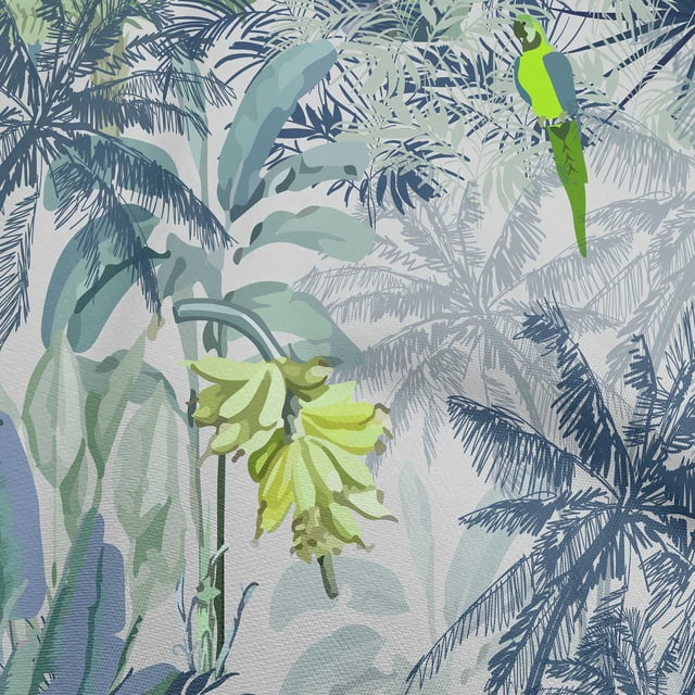 oneOone Rayon Orange Fabric Tropical Animal Sewing Craft Projects Fabric Prints By Yard 56 Inch Wide