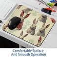 thumbnail image 6 of Rabbit Printed Non-Slip Rubber Bottom Gaming Mouse Pad 8.3x9.8 Inch Square Office and Gaming Mouse Mat, 6 of 6