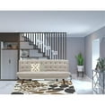 thumbnail image 2 of Allora Mid Century Modern Tufted Sofa Bed in Beige, 2 of 7