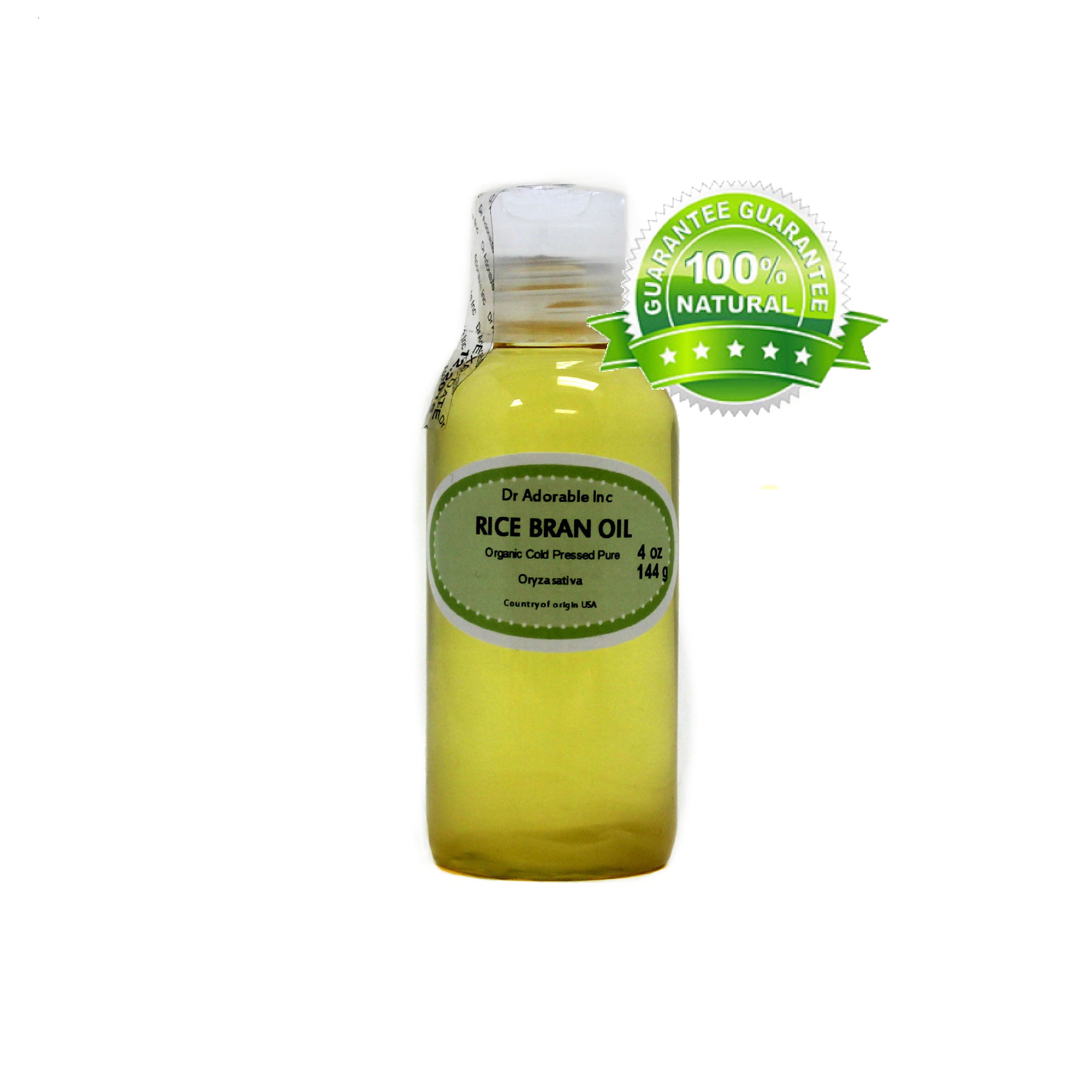Dr. Adorable 100 Pure Rice Bran Oil Organic Cold Pressed