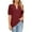 Wine, variant on Scyoekwg Short Sleeve Shirts for Women Womens Summer Fashion Comfy Clothes Short Sleeve Tops Loose Shirt Women's Shirts Casual Ladies Blouses Dressy Casual