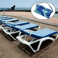 thumbnail image 4 of Toalla de playa de secado rápido, tumbona de playa, bolsillos para sillas, silla de playa para playa Verde, 4 of 9