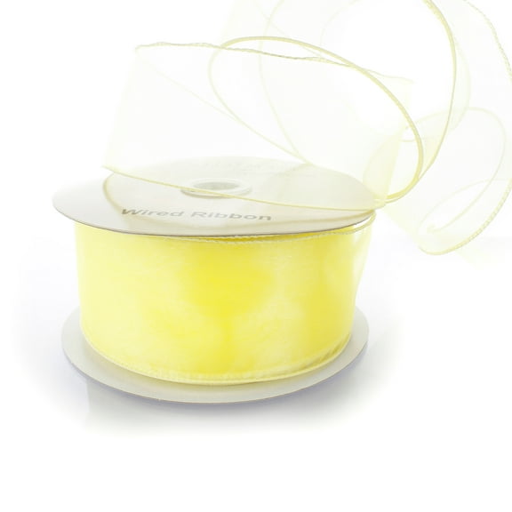 Ribbon Traditions 2.5" Wired Sheer Organza Ribbon