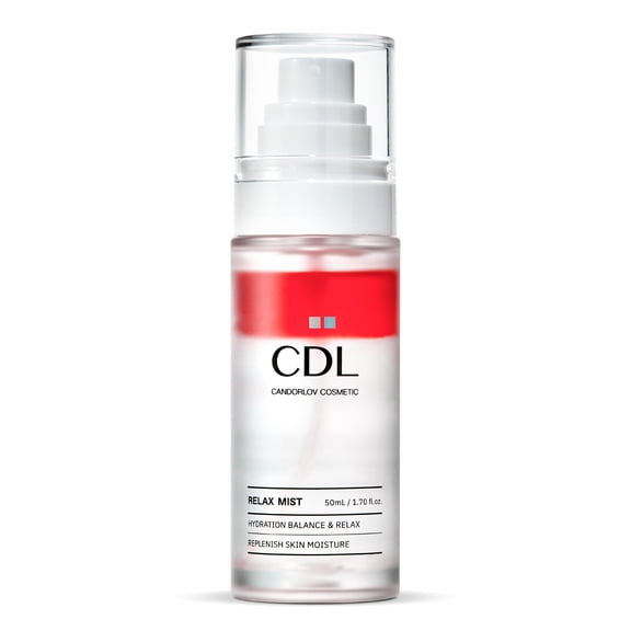 CANDORLOV Relax Hydrating Face Mist Toner with Niacinamide, Panthenol & Hyaluronic Acid, Moisturizing Facial Spray, 1.7 fl oz