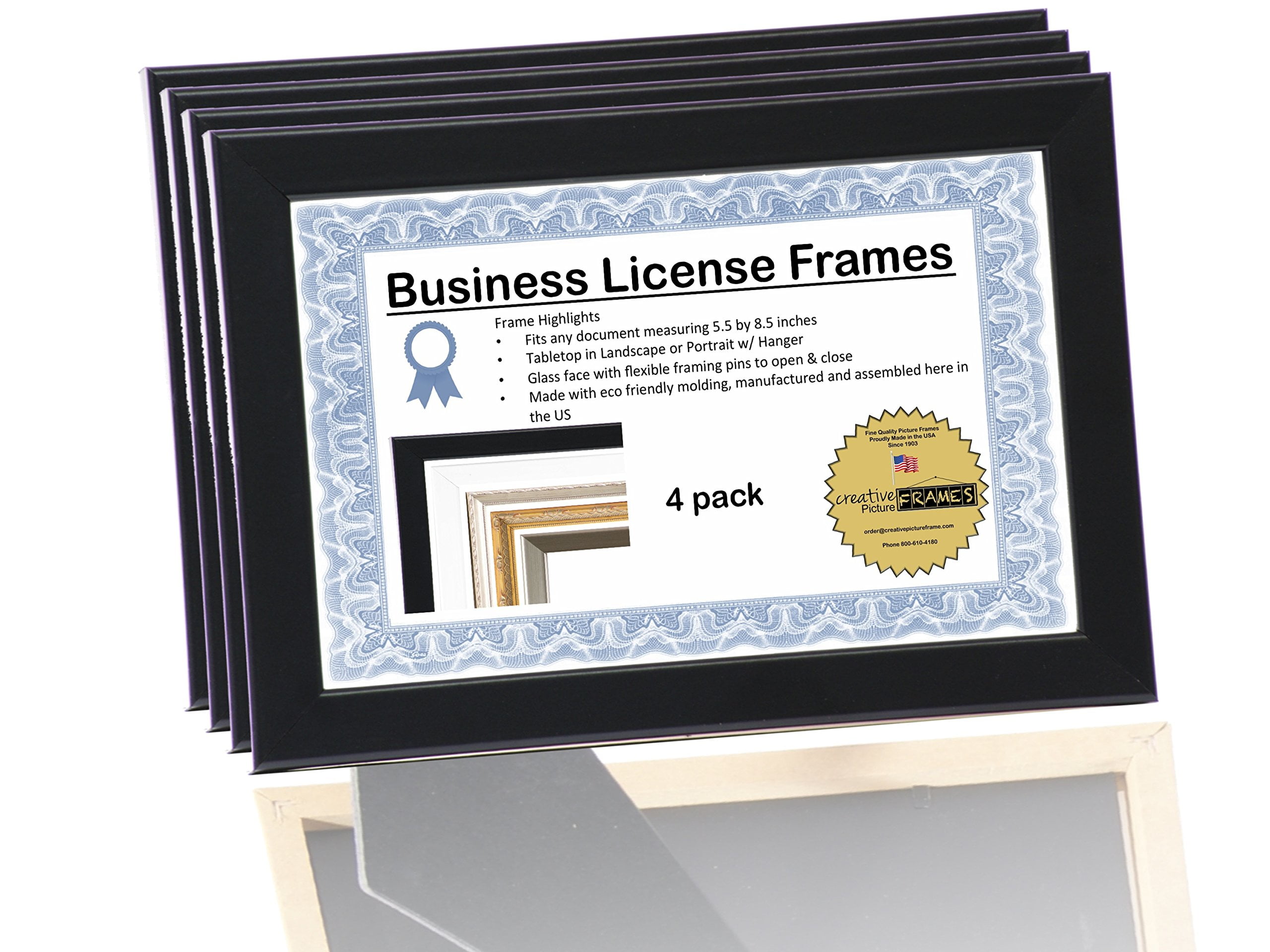 License Frames for Cosmetology Professionals 3.5 by 8.5 inch State