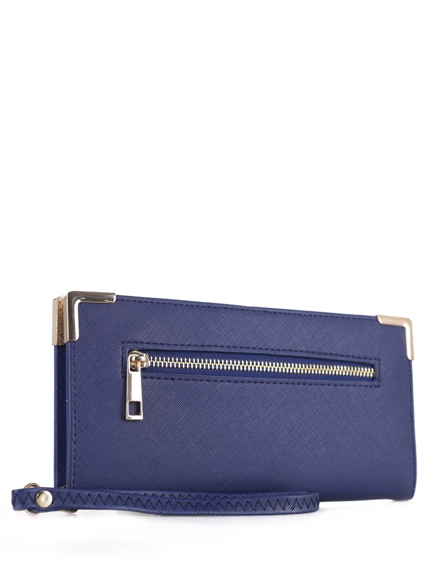 Deluxity - Deluxity Woman's Wristlet Wallet with Gold Hardware/Back ...