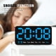 thumbnail image 5 of Reloj de pared digital grande, despertador LED con dígitos grandes, alarma dual, brillo de 3 niveles, 5 of 6